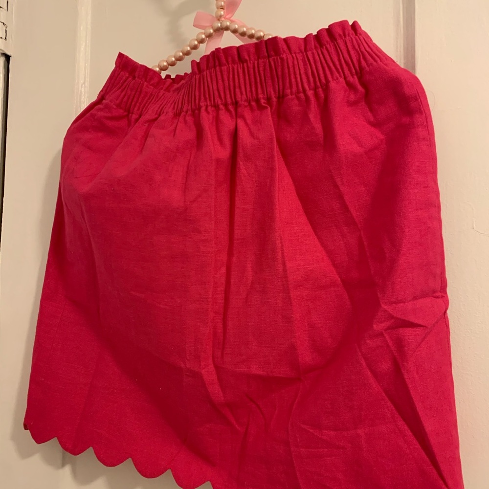 JCrew 00 Pink pencil skirt Elastic waist.